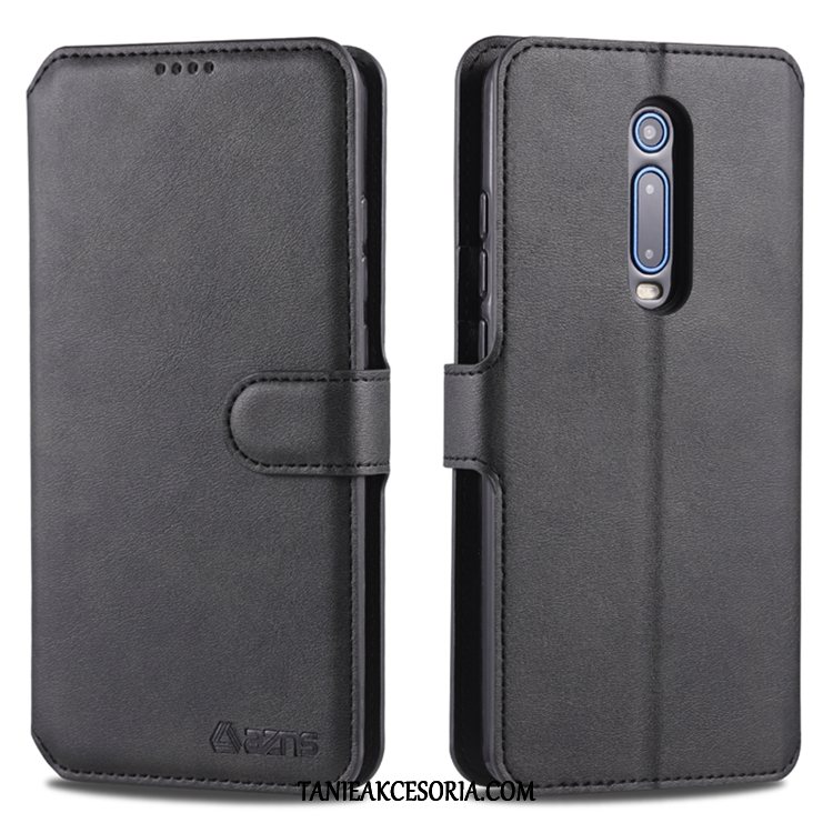 Etui Xiaomi Mi 9t Mały Niebieski Telefon Komórkowy, Obudowa Xiaomi Mi 9t All Inclusive Czerwony Klapa Beige