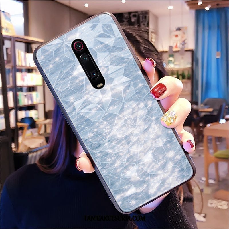 Etui Xiaomi Mi 9t Pro Anti-fall Wiszące Ozdoby Wzór, Futerał Xiaomi Mi 9t Pro Czerwony Kształt Diamentu Serce Beige