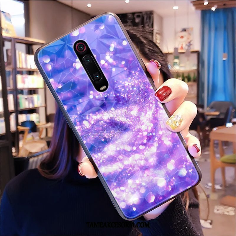 Etui Xiaomi Mi 9t Pro Anti-fall Wiszące Ozdoby Wzór, Futerał Xiaomi Mi 9t Pro Czerwony Kształt Diamentu Serce Beige