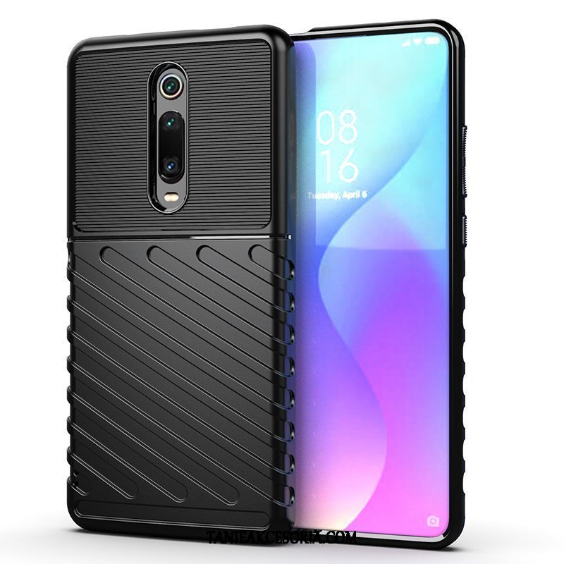 Etui Xiaomi Mi 9t Pro Proste Ochraniacz Mały, Futerał Xiaomi Mi 9t Pro Szkło Hartowane W Paski Telefon Komórkowy Beige