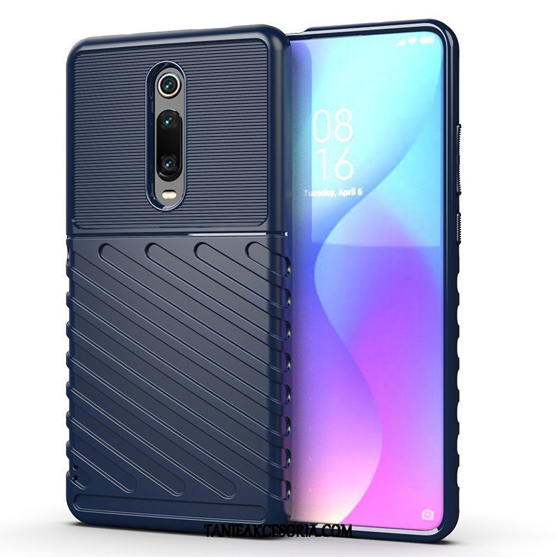 Etui Xiaomi Mi 9t Pro Proste Ochraniacz Mały, Futerał Xiaomi Mi 9t Pro Szkło Hartowane W Paski Telefon Komórkowy Beige