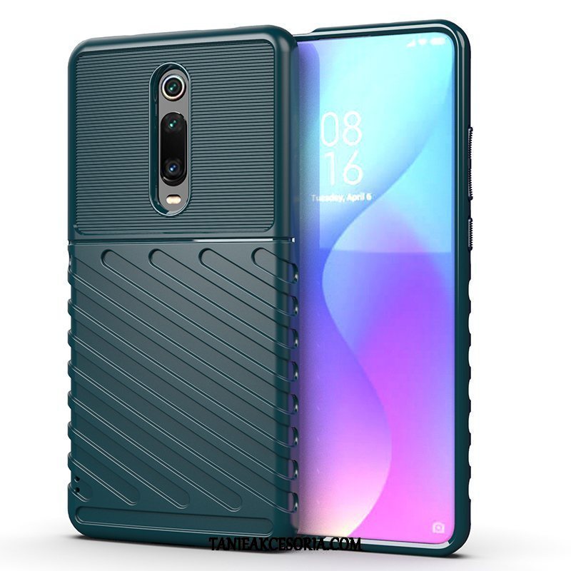 Etui Xiaomi Mi 9t Pro Proste Ochraniacz Mały, Futerał Xiaomi Mi 9t Pro Szkło Hartowane W Paski Telefon Komórkowy Beige