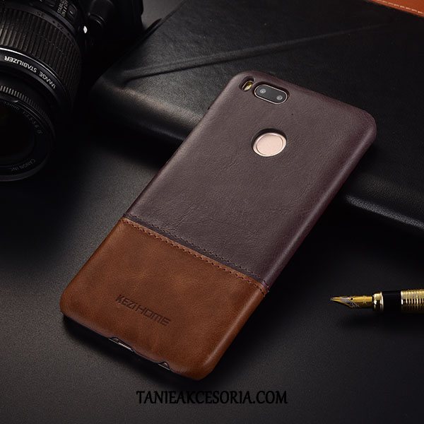 Etui Xiaomi Mi A1 Biznes Cienkie Ochraniacz, Pokrowce Xiaomi Mi A1 Tendencja Brązowy Telefon Komórkowy Beige