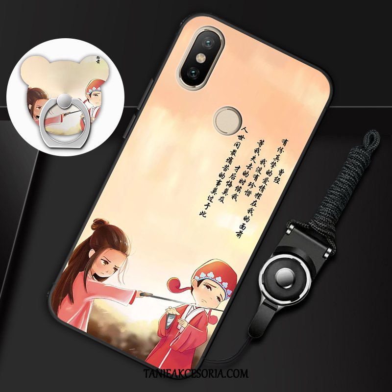 Etui Xiaomi Mi A2 Anti-fall Tendencja Miękki, Pokrowce Xiaomi Mi A2 Biały Wspornik Mały Beige