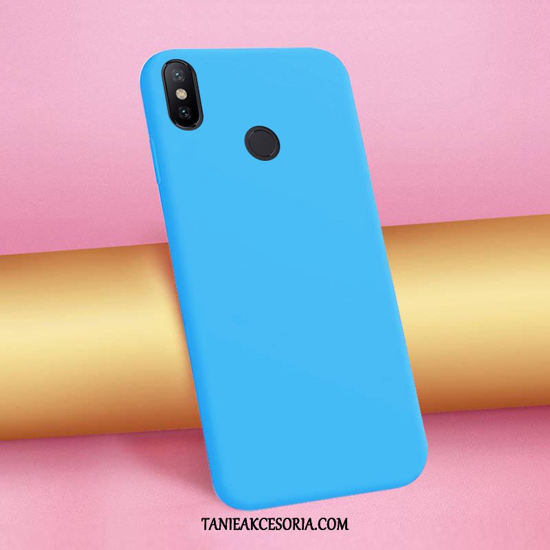 Etui Xiaomi Mi A2 Cienka Ochraniacz Jednolity Kolor, Pokrowce Xiaomi Mi A2 All Inclusive Anti-fall Niebieski Beige