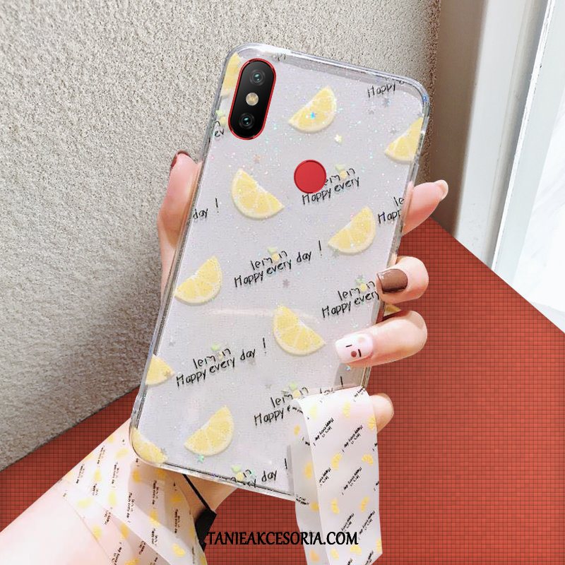 Etui Xiaomi Mi A2 Czerwony Anti-fall Wiszące Ozdoby, Pokrowce Xiaomi Mi A2 Mały Moda Telefon Komórkowy Beige