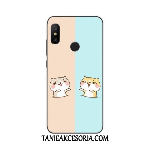 Etui Xiaomi Mi A2 Lite All Inclusive Zielony Kreskówka, Obudowa Xiaomi Mi A2 Lite Telefon Komórkowy Anti-fall Mały Beige