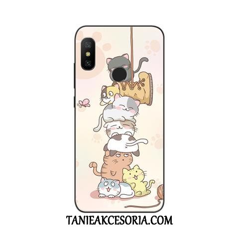 Etui Xiaomi Mi A2 Lite All Inclusive Zielony Kreskówka, Obudowa Xiaomi Mi A2 Lite Telefon Komórkowy Anti-fall Mały Beige