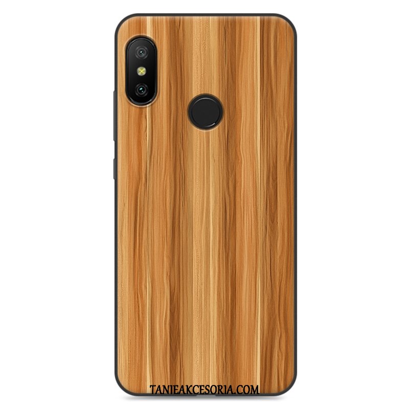 Etui Xiaomi Mi A2 Lite Anti-fall Kreatywne Miękki, Pokrowce Xiaomi Mi A2 Lite All Inclusive Telefon Komórkowy Czerwony Beige