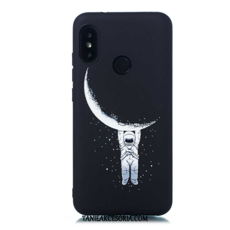 Etui Xiaomi Mi A2 Lite Cienkie Kreskówka Czerwony, Futerał Xiaomi Mi A2 Lite Wiszące Ozdoby Miękki Czarny Beige