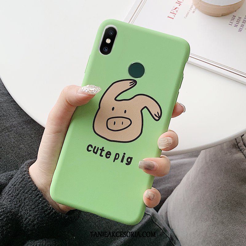 Etui Xiaomi Mi A2 Lite Mały Czerwony Zielony, Pokrowce Xiaomi Mi A2 Lite Miękki Telefon Komórkowy Zakochani Beige