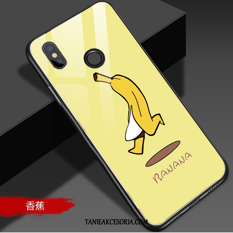 Etui Xiaomi Mi A2 Lite Nowy Truskawka Proste, Futerał Xiaomi Mi A2 Lite Wiszące Ozdoby All Inclusive Czerwony Beige