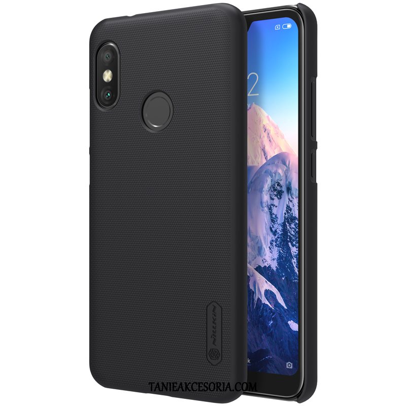 Etui Xiaomi Mi A2 Lite Ochraniacz Anti-fall Nubuku, Pokrowce Xiaomi Mi A2 Lite Trudno Mały Czerwony Beige