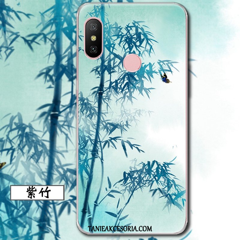 Etui Xiaomi Mi A2 Lite Ochraniacz Chiński Styl Lekki I Cienki, Obudowa Xiaomi Mi A2 Lite Czerwony Sceneria Telefon Komórkowy Beige