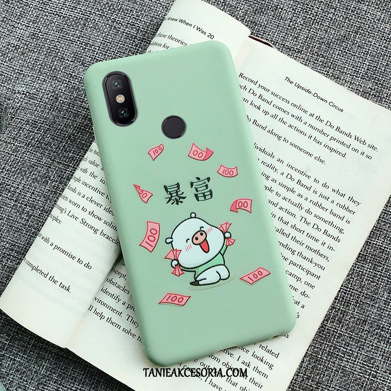 Etui Xiaomi Mi A2 Lite Telefon Komórkowy Miękki Czerwony, Obudowa Xiaomi Mi A2 Lite Kreskówka Niebieski Tendencja Beige