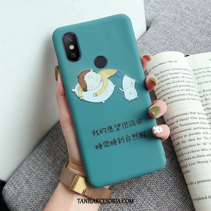 Etui Xiaomi Mi A2 Lite Telefon Komórkowy Miękki Czerwony, Obudowa Xiaomi Mi A2 Lite Kreskówka Niebieski Tendencja Beige