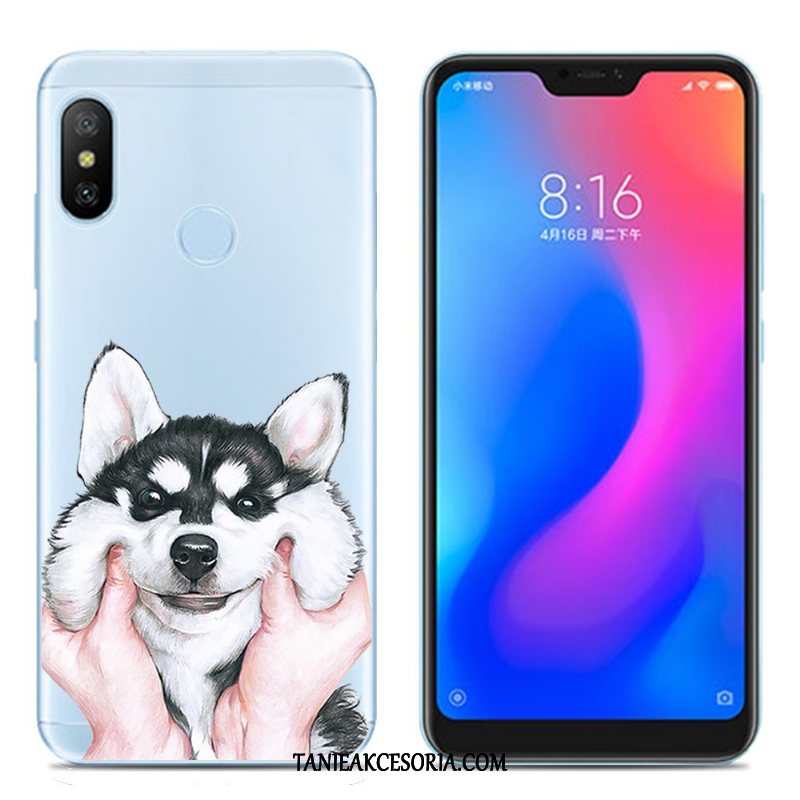 Etui Xiaomi Mi A2 Lite Telefon Komórkowy Silikonowe Czerwony Netto, Pokrowce Xiaomi Mi A2 Lite Kolor Miękki Czerwony Beige