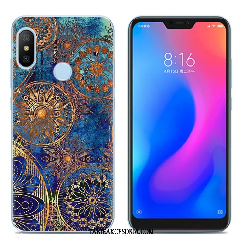 Etui Xiaomi Mi A2 Lite Telefon Komórkowy Silikonowe Czerwony Netto, Pokrowce Xiaomi Mi A2 Lite Kolor Miękki Czerwony Beige