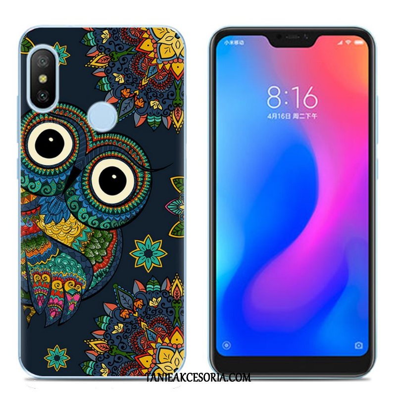 Etui Xiaomi Mi A2 Lite Telefon Komórkowy Silikonowe Czerwony Netto, Pokrowce Xiaomi Mi A2 Lite Kolor Miękki Czerwony Beige