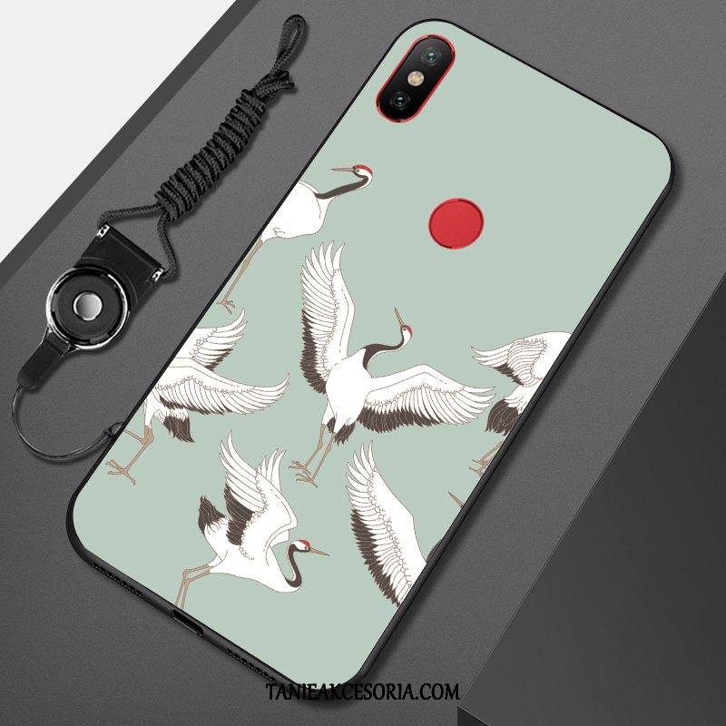 Etui Xiaomi Mi A2 Lite Wiszące Ozdoby Kreatywne Czarny, Obudowa Xiaomi Mi A2 Lite Kreskówka Tendencja Telefon Komórkowy Beige