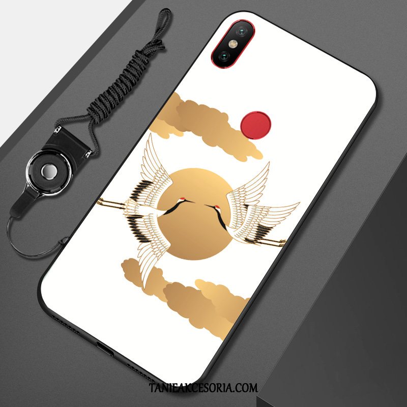 Etui Xiaomi Mi A2 Lite Wiszące Ozdoby Kreatywne Czarny, Obudowa Xiaomi Mi A2 Lite Kreskówka Tendencja Telefon Komórkowy Beige