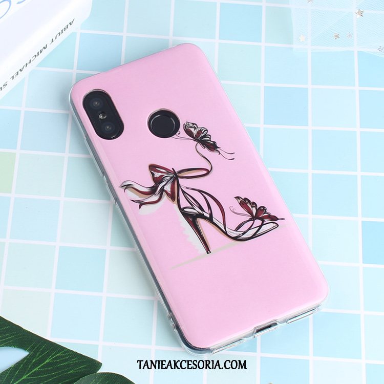 Etui Xiaomi Mi A2 Mały Biały Silikonowe, Futerał Xiaomi Mi A2 Anti-fall Kreskówka Zwierzę Beige