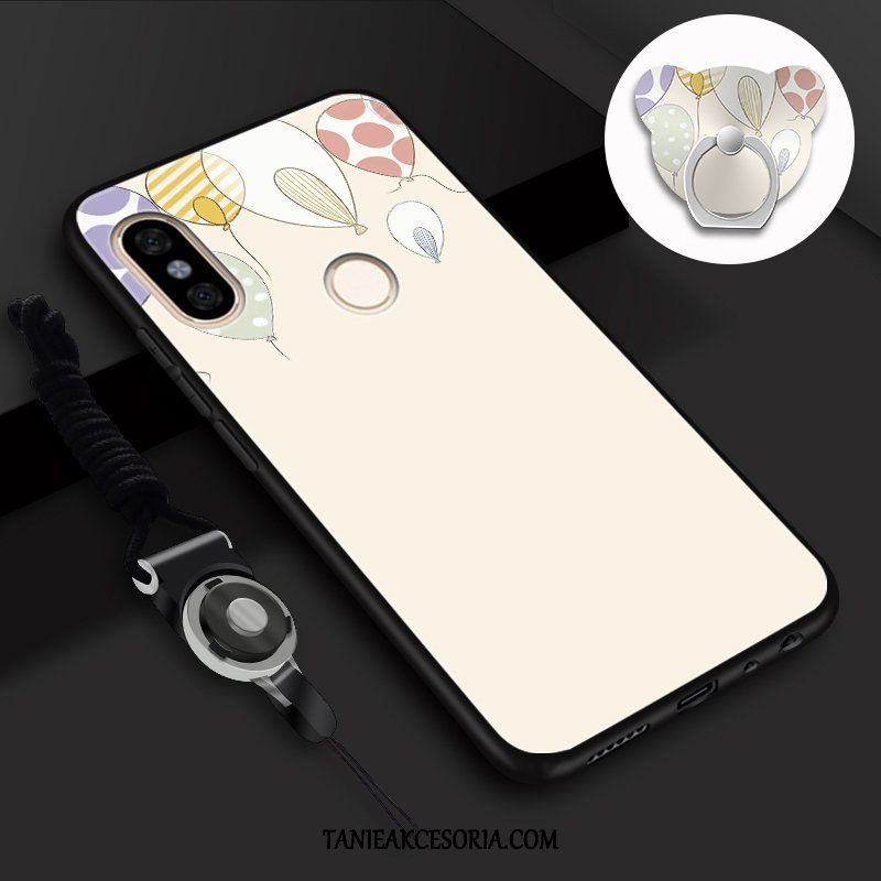 Etui Xiaomi Mi A2 Mały Kolor Telefon Komórkowy, Futerał Xiaomi Mi A2 Kreatywne Silikonowe Wiszące Ozdoby Beige