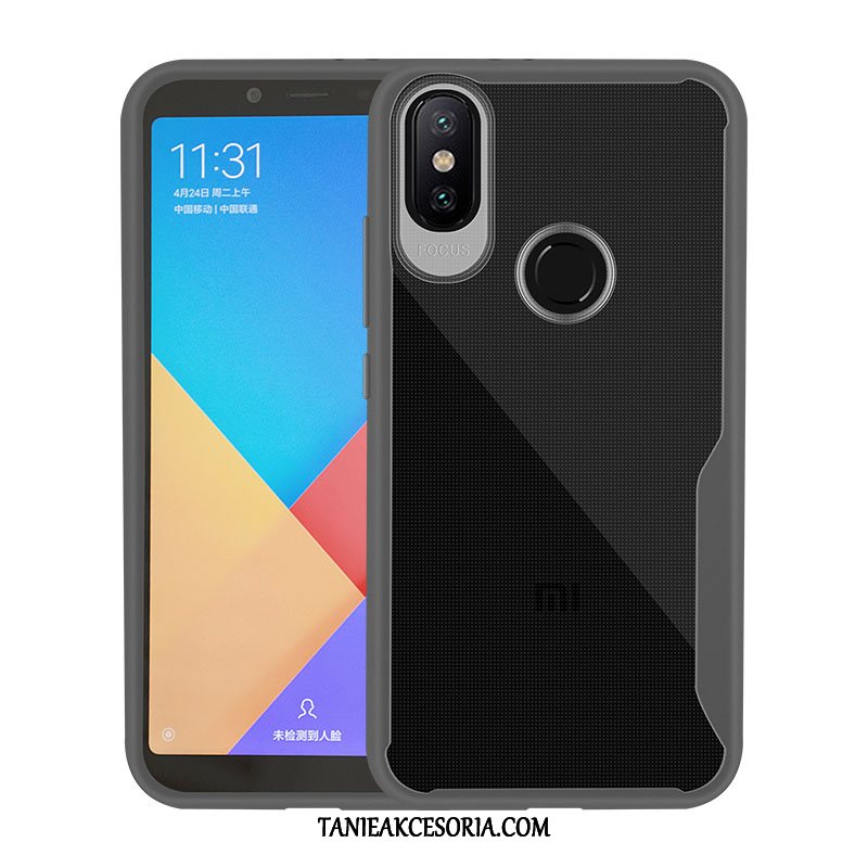 Etui Xiaomi Mi A2 Silikonowe Mały Biały, Obudowa Xiaomi Mi A2 Przezroczysty Telefon Komórkowy Anti-fall Beige