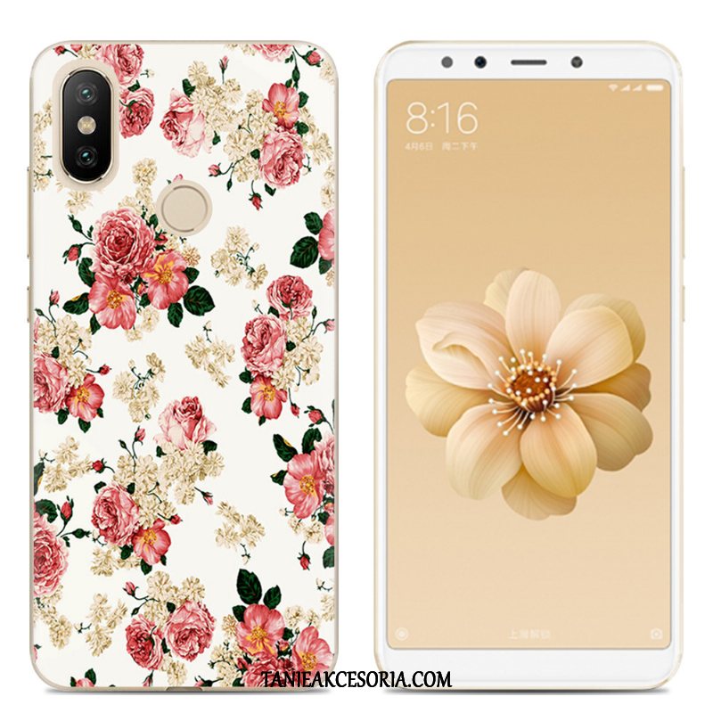 Etui Xiaomi Mi A2 Silikonowe Tendencja Kreatywne, Obudowa Xiaomi Mi A2 Telefon Komórkowy Różowe Kreskówka Beige