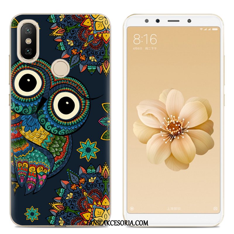 Etui Xiaomi Mi A2 Silikonowe Tendencja Kreatywne, Obudowa Xiaomi Mi A2 Telefon Komórkowy Różowe Kreskówka Beige