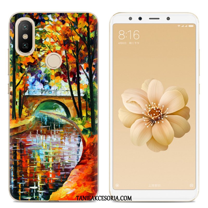 Etui Xiaomi Mi A2 Silikonowe Tendencja Kreatywne, Obudowa Xiaomi Mi A2 Telefon Komórkowy Różowe Kreskówka Beige