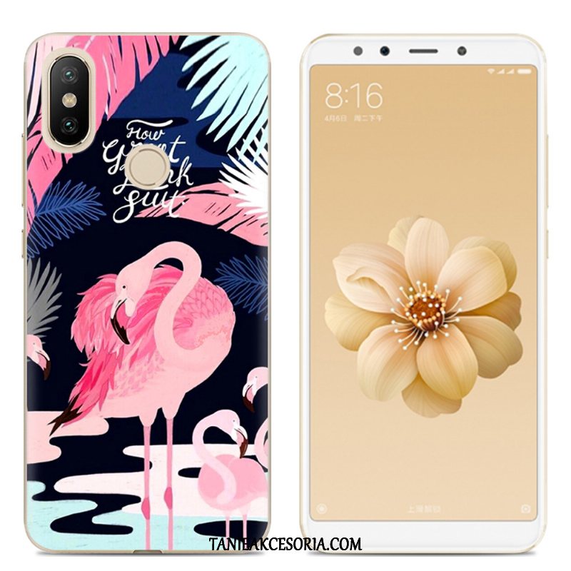 Etui Xiaomi Mi A2 Silikonowe Tendencja Kreatywne, Obudowa Xiaomi Mi A2 Telefon Komórkowy Różowe Kreskówka Beige