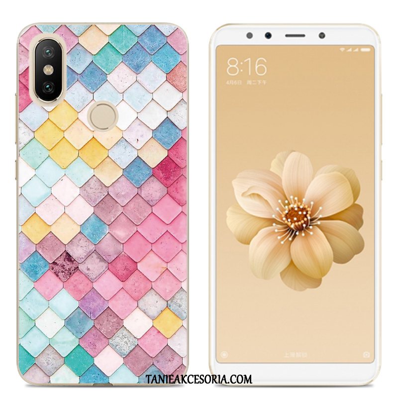 Etui Xiaomi Mi A2 Silikonowe Tendencja Kreatywne, Obudowa Xiaomi Mi A2 Telefon Komórkowy Różowe Kreskówka Beige