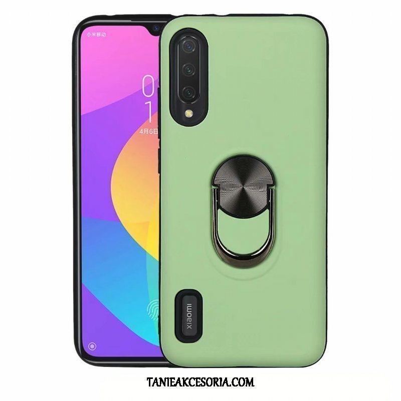 Etui Xiaomi Mi A3 Czerwony Netto Mały Telefon Komórkowy, Obudowa Xiaomi Mi A3 Wspornik Wino Czerwone Ochraniacz Beige