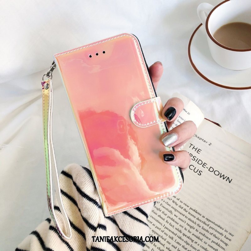 Etui Xiaomi Mi A3 Mały Czarny Czerwony, Pokrowce Xiaomi Mi A3 Telefon Komórkowy Gradient Lustro Beige