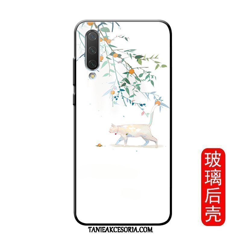 Etui Xiaomi Mi A3 Modna Marka Kreatywne Kotek, Obudowa Xiaomi Mi A3 Miękki All Inclusive Szkło Beige