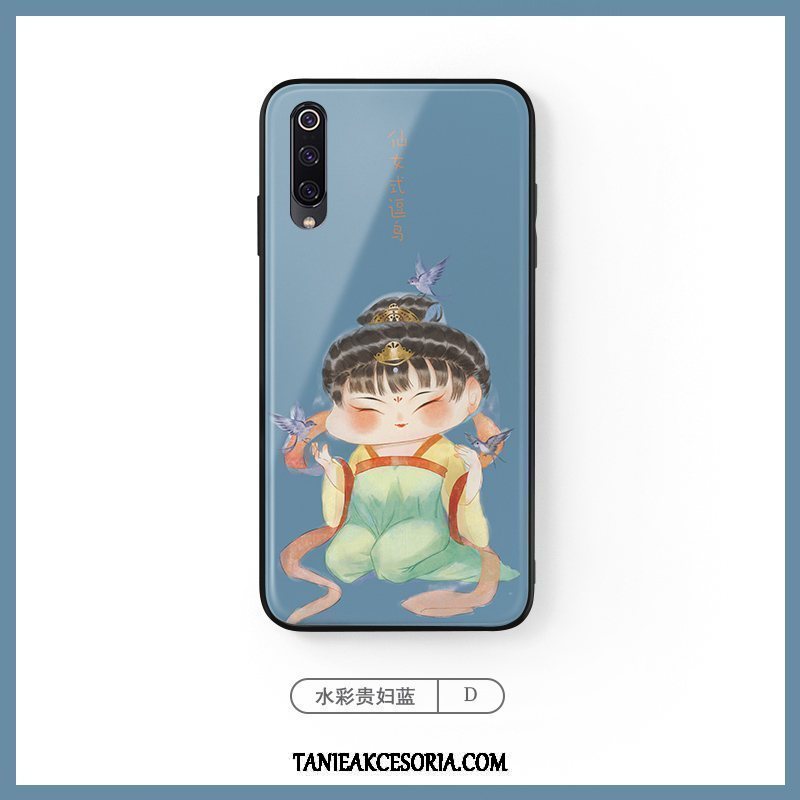 Etui Xiaomi Mi A3 Purpurowy Tendencja Kolor, Futerał Xiaomi Mi A3 Czerwony Chiński Styl Telefon Komórkowy Beige