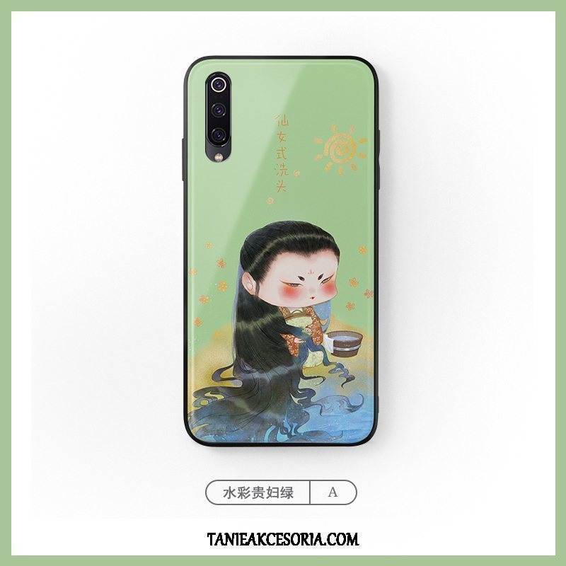 Etui Xiaomi Mi A3 Purpurowy Tendencja Kolor, Futerał Xiaomi Mi A3 Czerwony Chiński Styl Telefon Komórkowy Beige