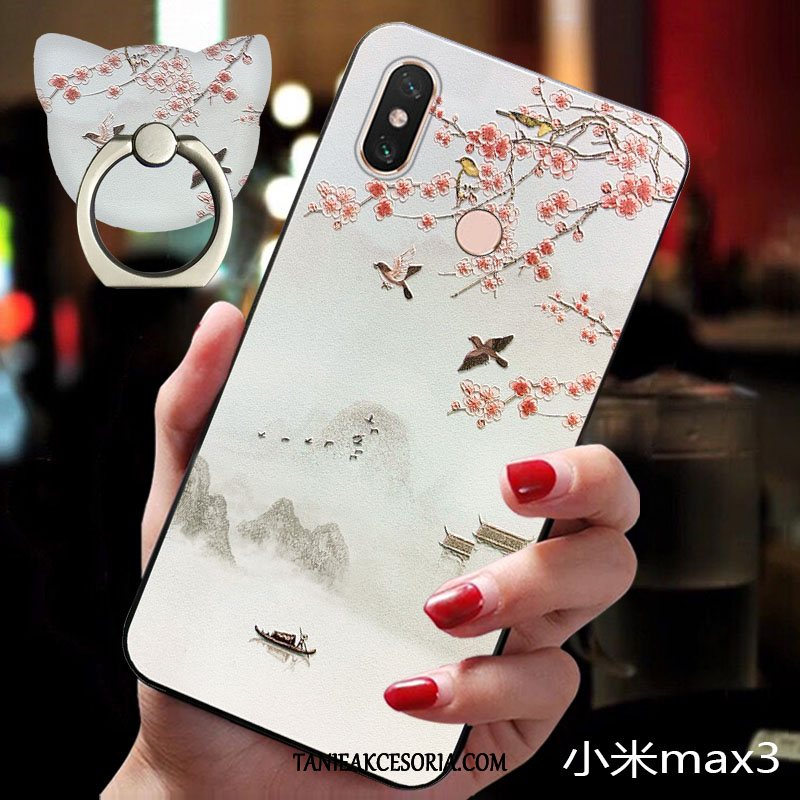 Etui Xiaomi Mi Max 3 Anti-fall Czerwony Telefon Komórkowy, Futerał Xiaomi Mi Max 3 Modna Marka Mały All Inclusive Beige