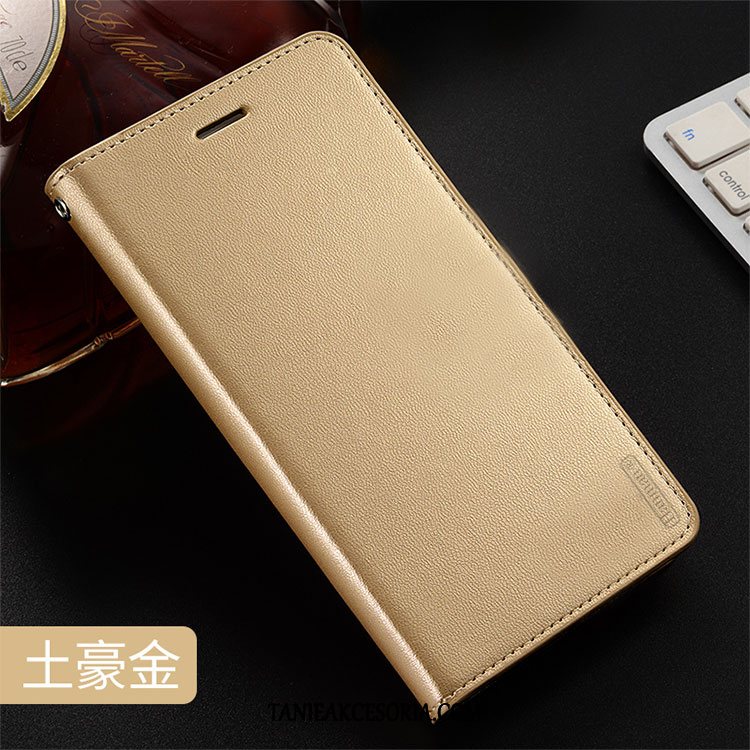 Etui Xiaomi Mi Max 3 Karta Mały All Inclusive, Obudowa Xiaomi Mi Max 3 Skórzany Futerał Czerwony Anti-fall Beige