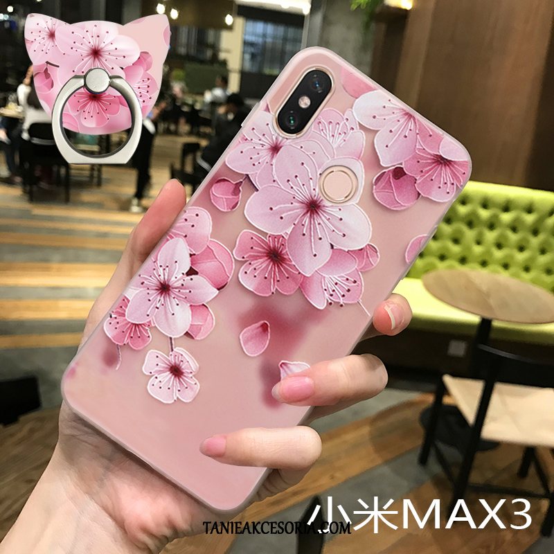 Etui Xiaomi Mi Max 3 Mały Miękki Przezroczysty, Obudowa Xiaomi Mi Max 3 Nubuku Anti-fall Ochraniacz Beige