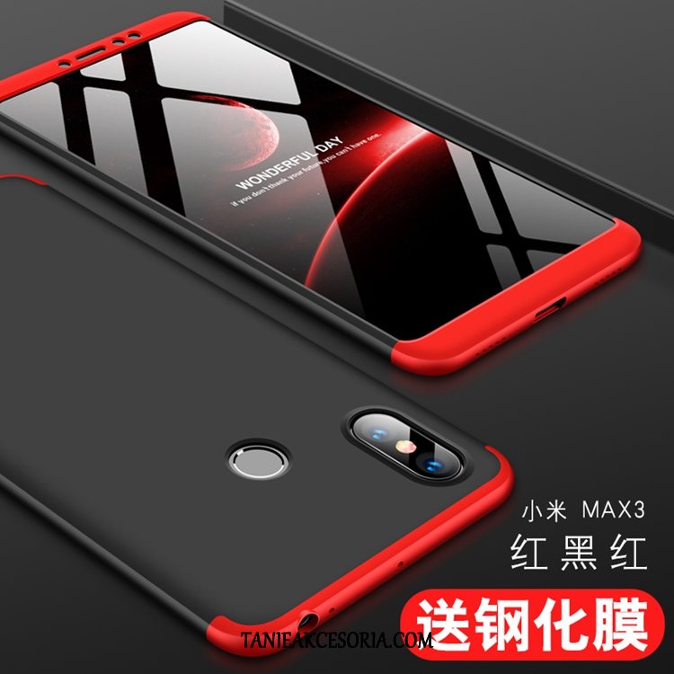 Etui Xiaomi Mi Max 3 Telefon Komórkowy Kotek Filmy, Obudowa Xiaomi Mi Max 3 Ring Szkło Hartowane Mały Beige