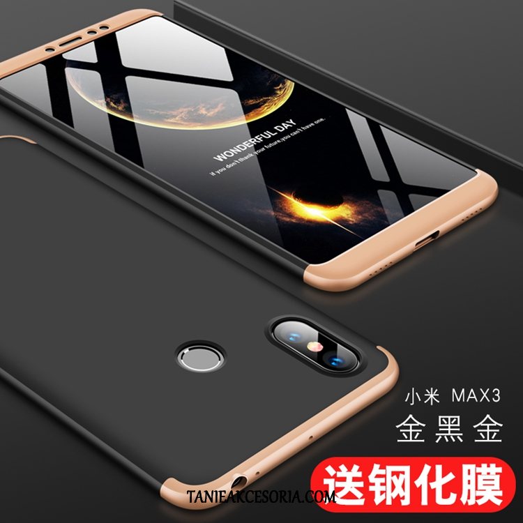 Etui Xiaomi Mi Max 3 Telefon Komórkowy Kotek Filmy, Obudowa Xiaomi Mi Max 3 Ring Szkło Hartowane Mały Beige