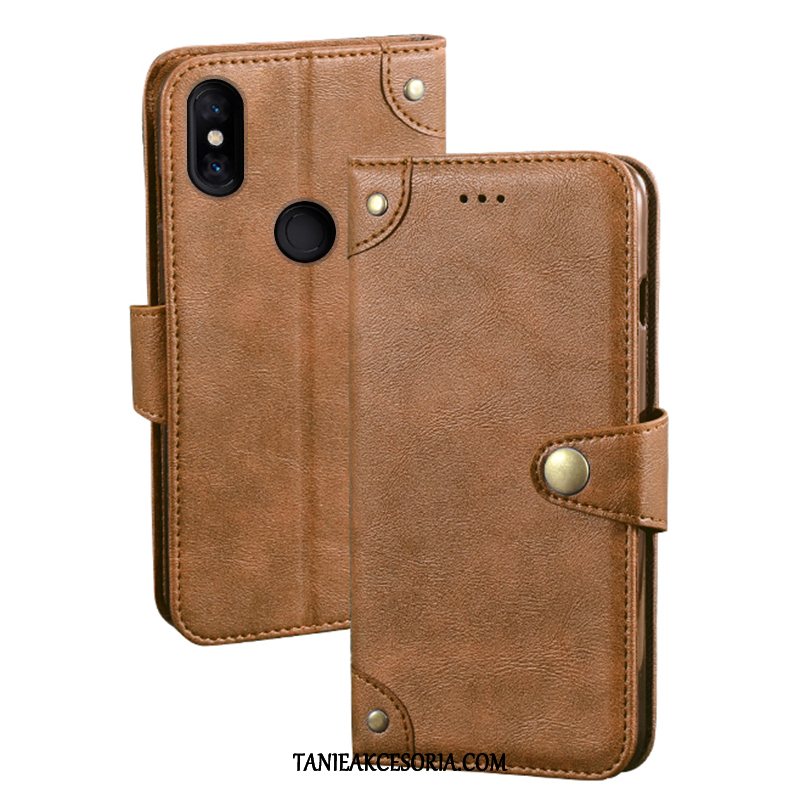 Etui Xiaomi Mi Mix 2s Karta Portfel Mały, Pokrowce Xiaomi Mi Mix 2s Nowy Skórzany Futerał All Inclusive Beige