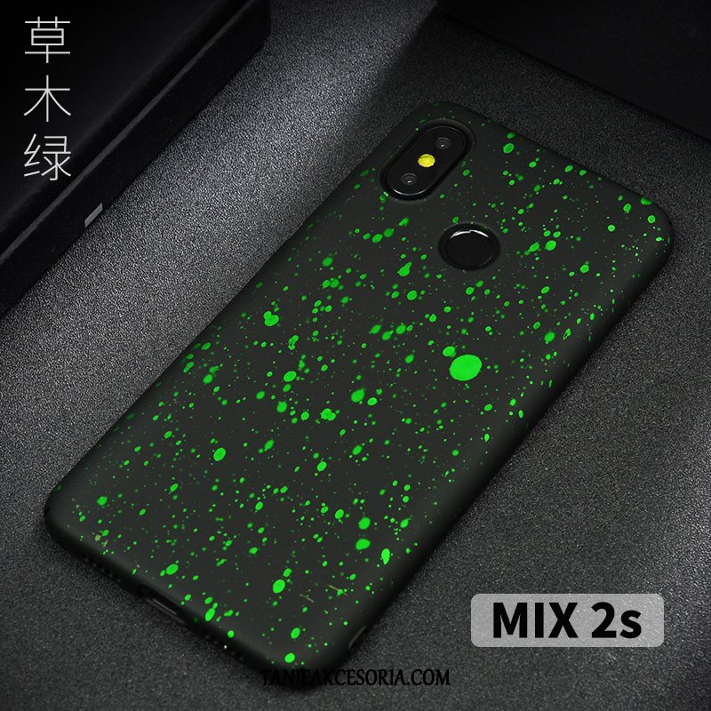 Etui Xiaomi Mi Mix 2s Ochraniacz Nubuku Niebieski, Obudowa Xiaomi Mi Mix 2s Lekki I Cienki Tendencja Telefon Komórkowy Beige