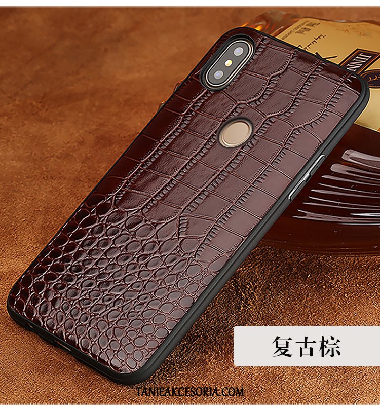 Etui Xiaomi Mi Mix 3 Anti-fall Tendencja Ochraniacz, Futerał Xiaomi Mi Mix 3 Telefon Komórkowy Mały Prawdziwa Skóra Braun Beige