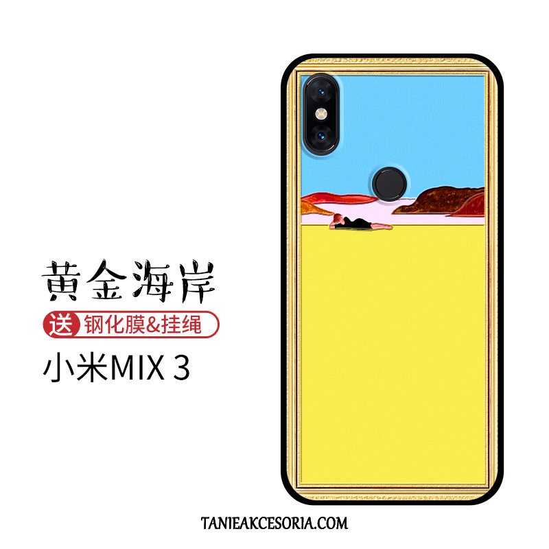 Etui Xiaomi Mi Mix 3 Anti-fall Vintage Tęcza, Obudowa Xiaomi Mi Mix 3 Wiszące Ozdoby Nubuku Kreatywne Beige Peruanische Farbe