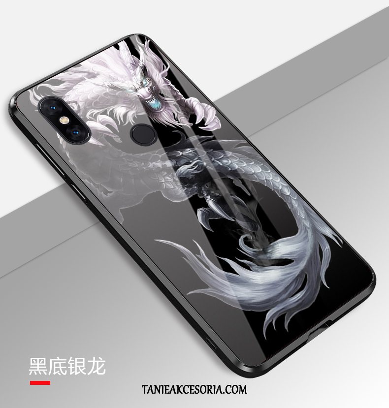 Etui Xiaomi Mi Mix 3 Miękki Smok Ochraniacz, Obudowa Xiaomi Mi Mix 3 Anti-fall Telefon Komórkowy Osobowość Beige