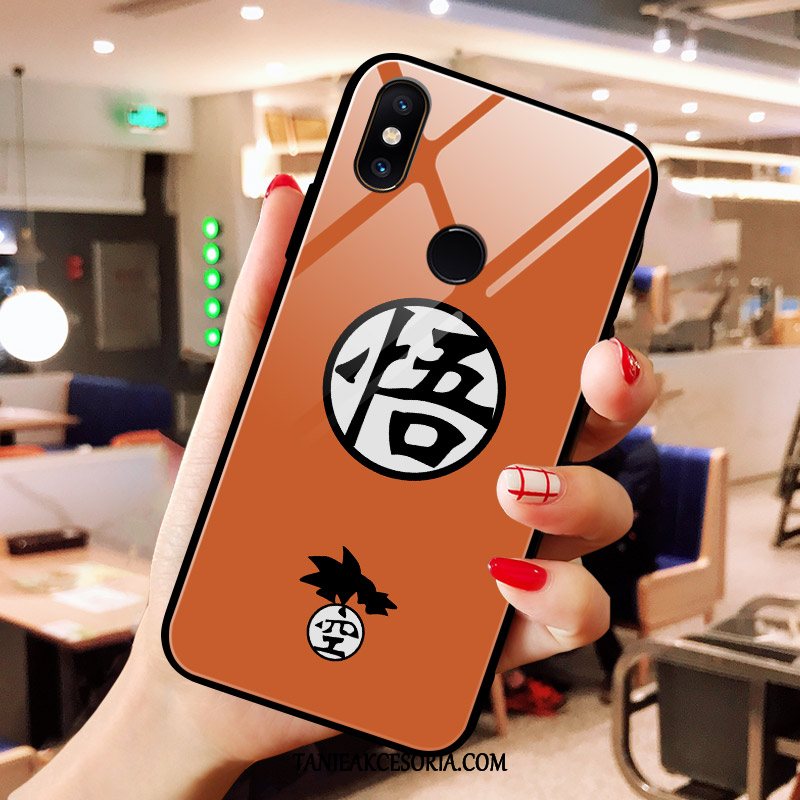 Etui Xiaomi Mi Mix 3 Młodzież Telefon Komórkowy Czerwony, Pokrowce Xiaomi Mi Mix 3 Mały Szkło Smok Orange Beige