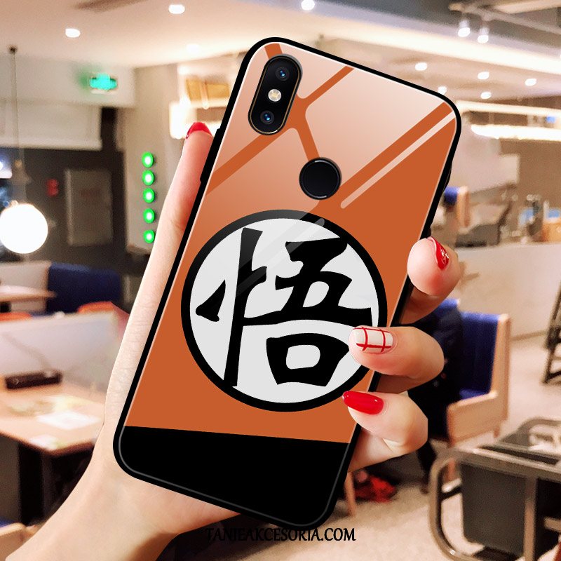 Etui Xiaomi Mi Mix 3 Młodzież Telefon Komórkowy Czerwony, Pokrowce Xiaomi Mi Mix 3 Mały Szkło Smok Orange Beige